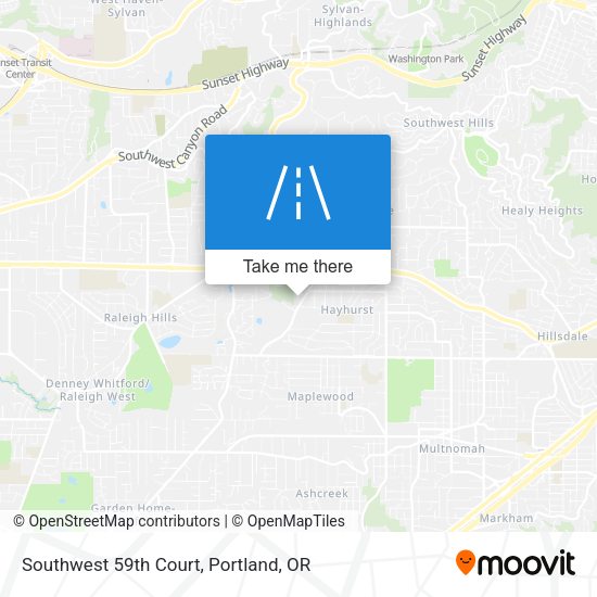 Mapa de Southwest 59th Court