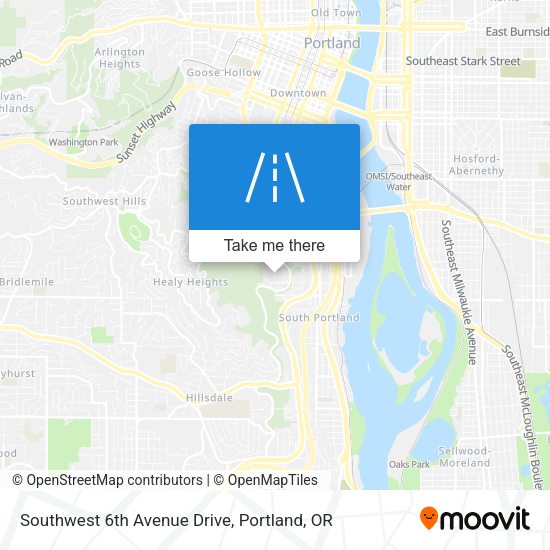 Southwest 6th Avenue Drive map