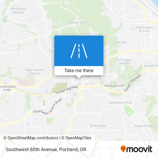 Mapa de Southwest 60th Avenue