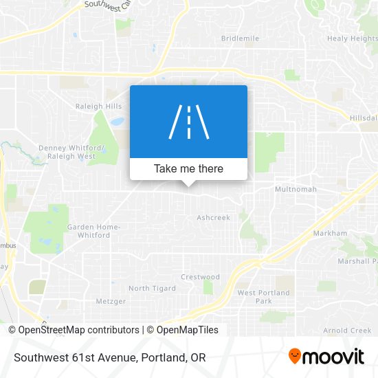 Mapa de Southwest 61st Avenue