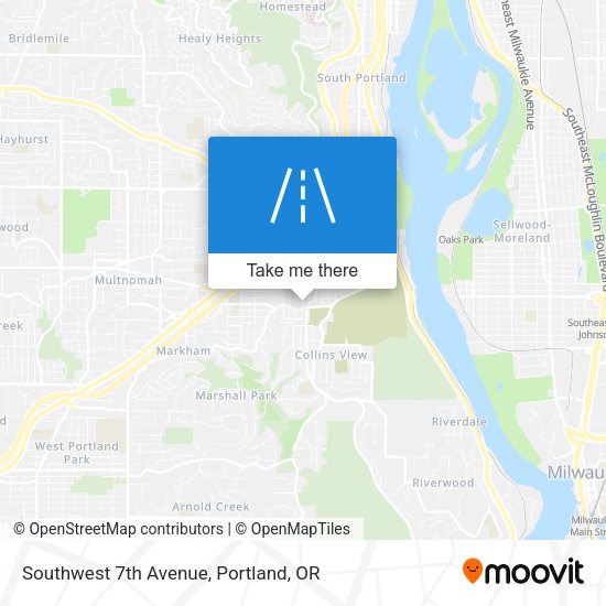 Southwest 7th Avenue map
