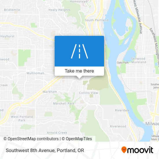 Southwest 8th Avenue map