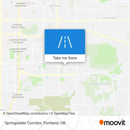Springwater Corridor map
