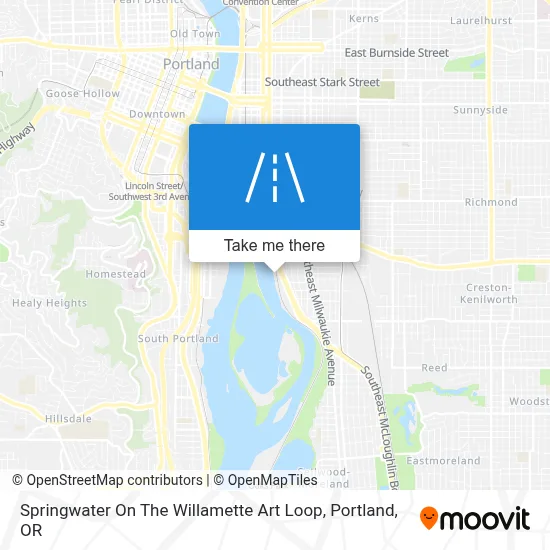 Springwater On The Willamette Art Loop map