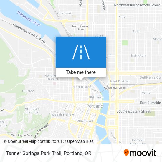 Tanner Springs Park Trail map