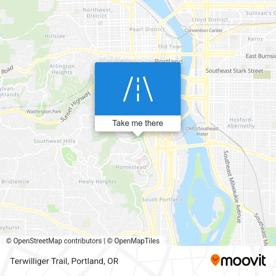 Terwilliger Trail map