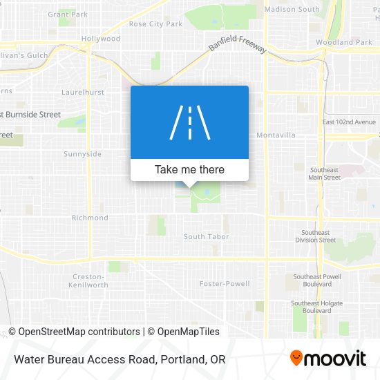 Water Bureau Access Road map