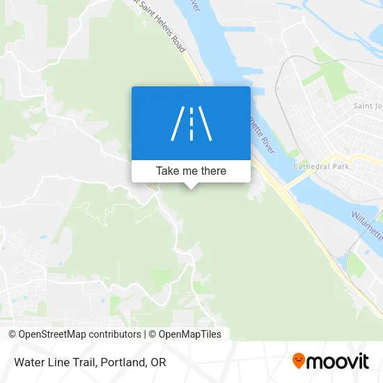Water Line Trail map
