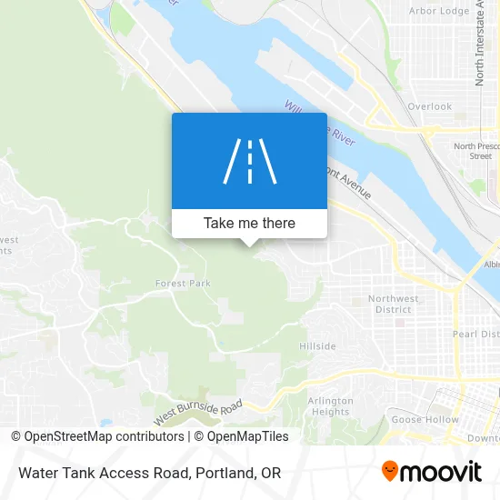Mapa de Water Tank Access Road