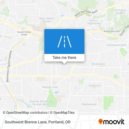 Southwest Brenne Lane map