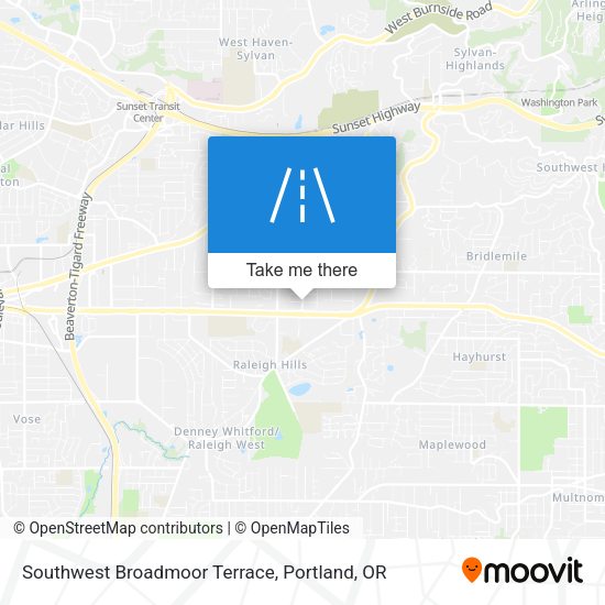 Mapa de Southwest Broadmoor Terrace