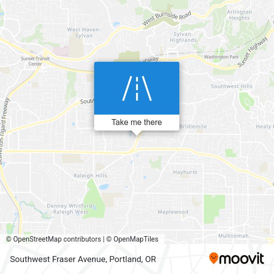 Southwest Fraser Avenue map