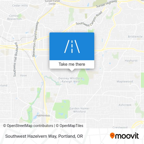 Southwest Hazelvern Way map