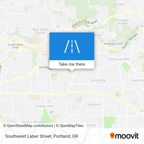 Southwest Laber Street map