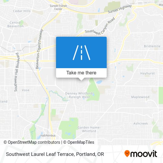 Southwest Laurel Leaf Terrace map