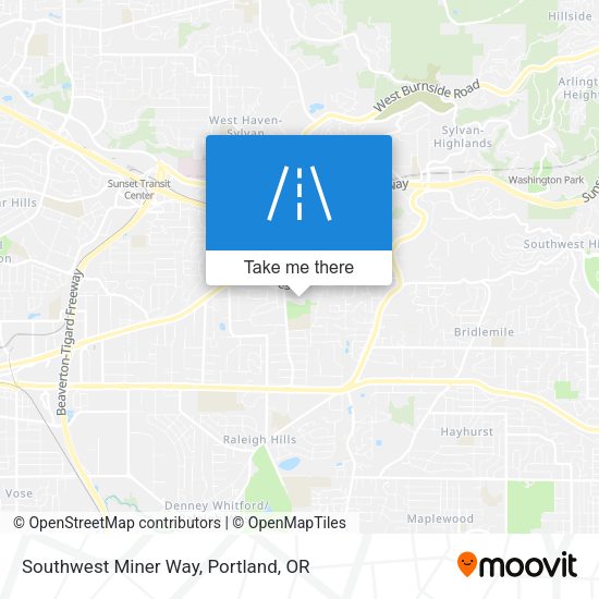 Mapa de Southwest Miner Way