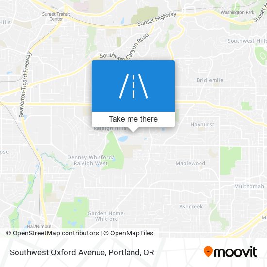 Mapa de Southwest Oxford Avenue