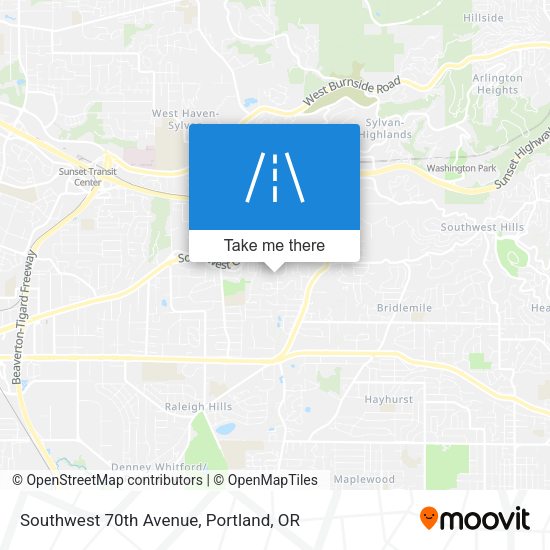 Mapa de Southwest 70th Avenue