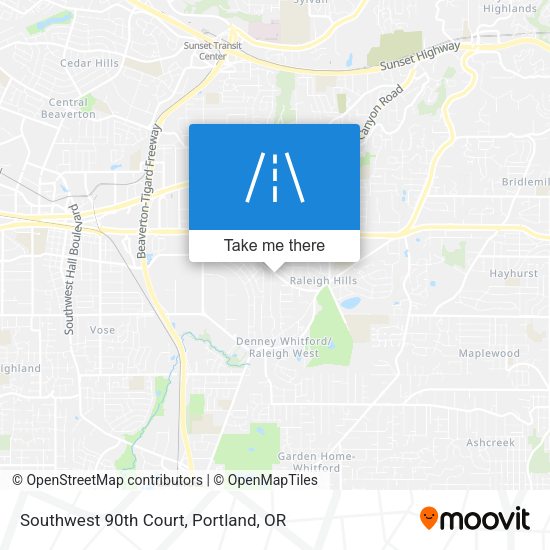 Mapa de Southwest 90th Court