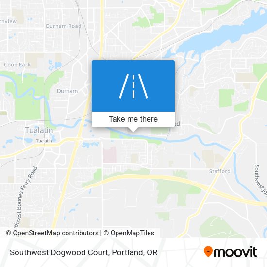 Southwest Dogwood Court map