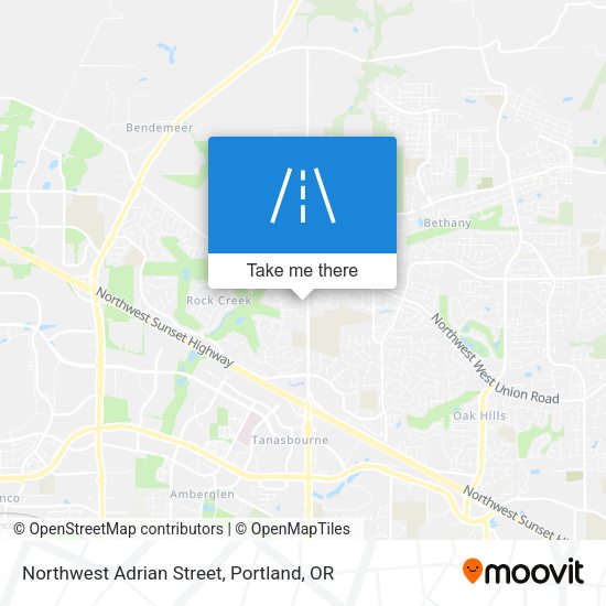 Mapa de Northwest Adrian Street