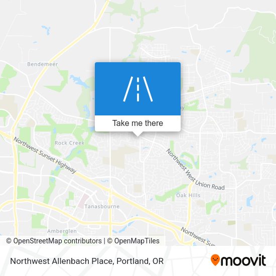Northwest Allenbach Place map