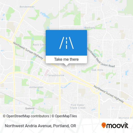 Mapa de Northwest Andria Avenue