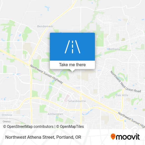 Mapa de Northwest Athena Street