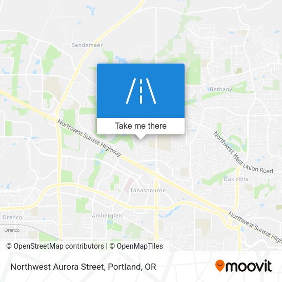 Northwest Aurora Street map