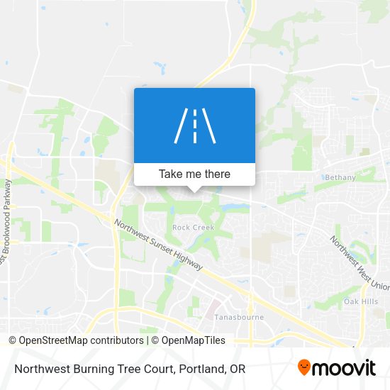 Northwest Burning Tree Court map