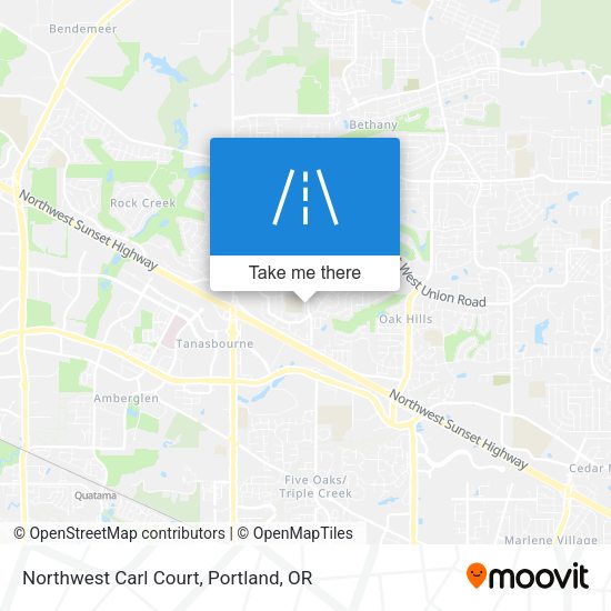 Northwest Carl Court map
