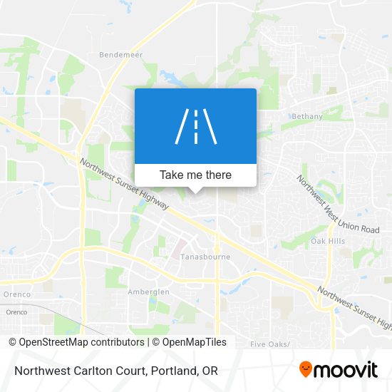 Mapa de Northwest Carlton Court