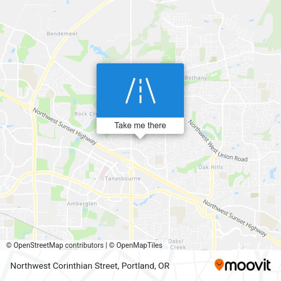 Mapa de Northwest Corinthian Street
