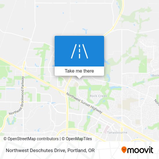 Northwest Deschutes Drive map