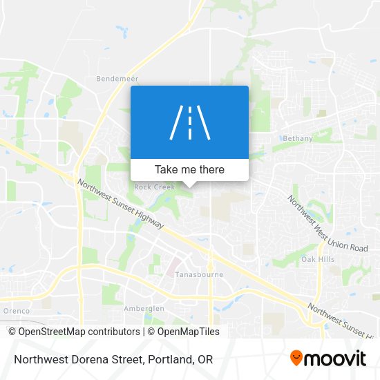 Northwest Dorena Street map