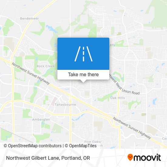 Northwest Gilbert Lane map