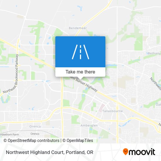 Northwest Highland Court map