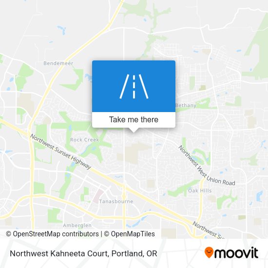 Northwest Kahneeta Court map