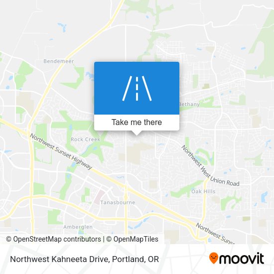 Northwest Kahneeta Drive map