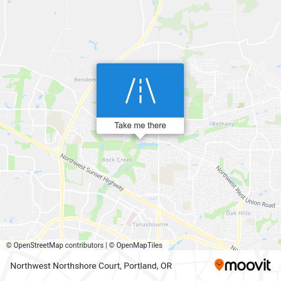 Northwest Northshore Court map