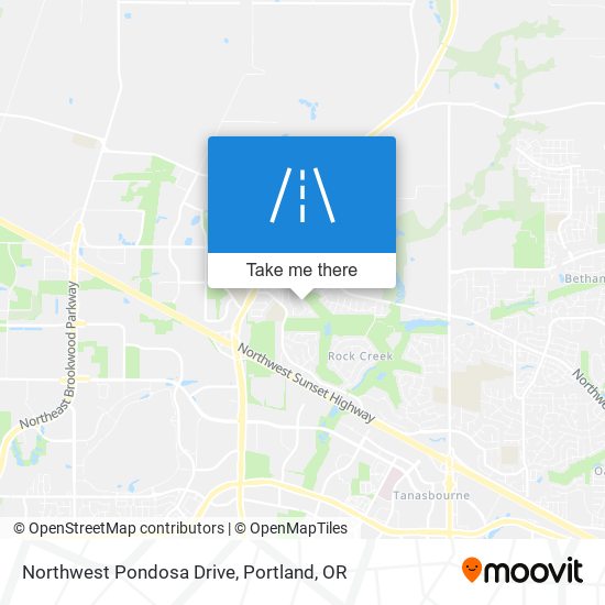 Northwest Pondosa Drive map