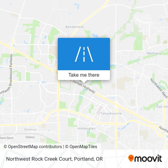 Northwest Rock Creek Court map