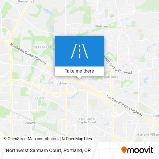 Northwest Santiam Court map
