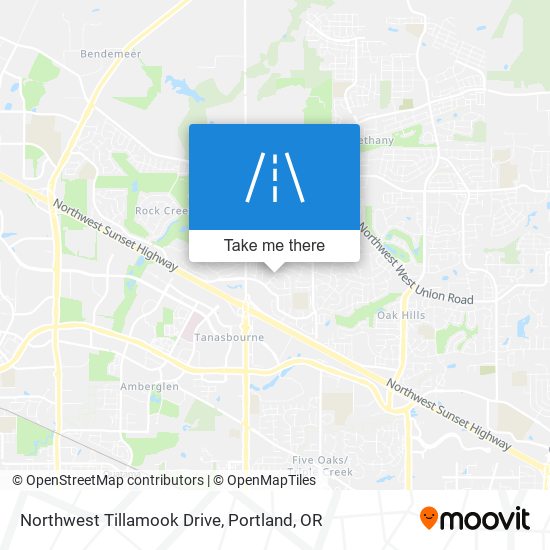 Northwest Tillamook Drive map