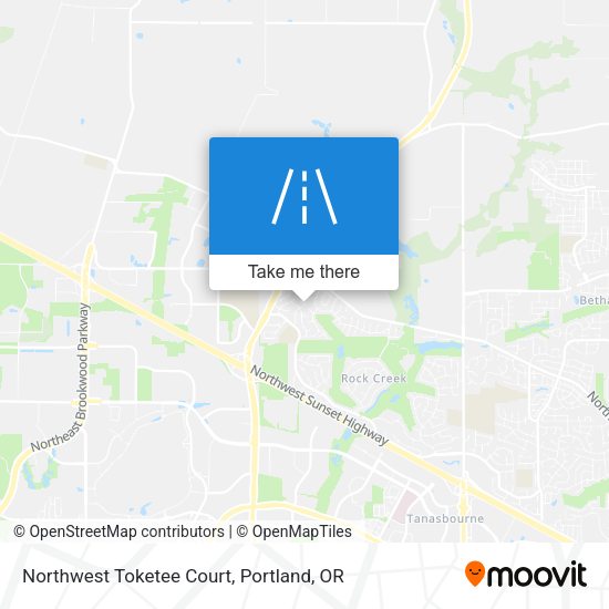 Northwest Toketee Court map