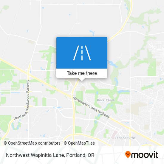 Mapa de Northwest Wapinitia Lane