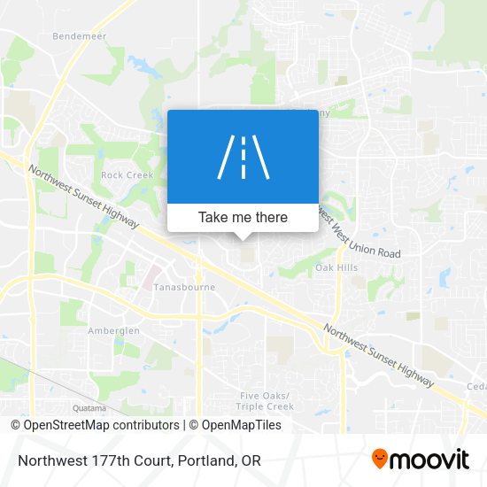 Northwest 177th Court map