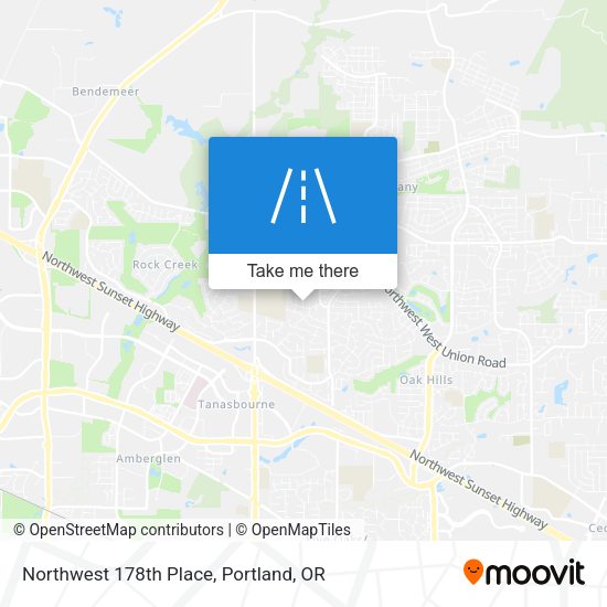 Northwest 178th Place map