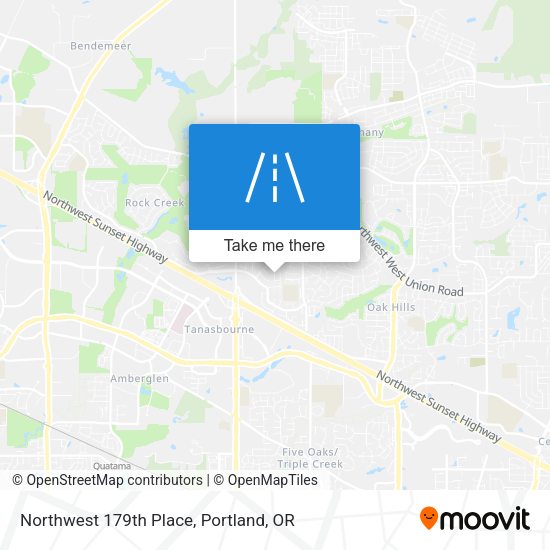 Northwest 179th Place map