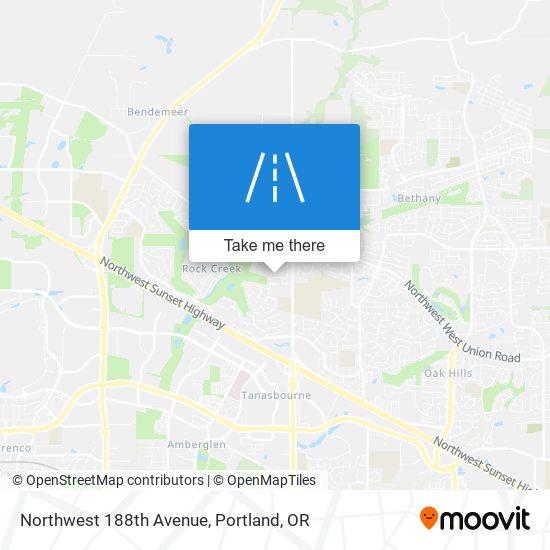 Northwest 188th Avenue map